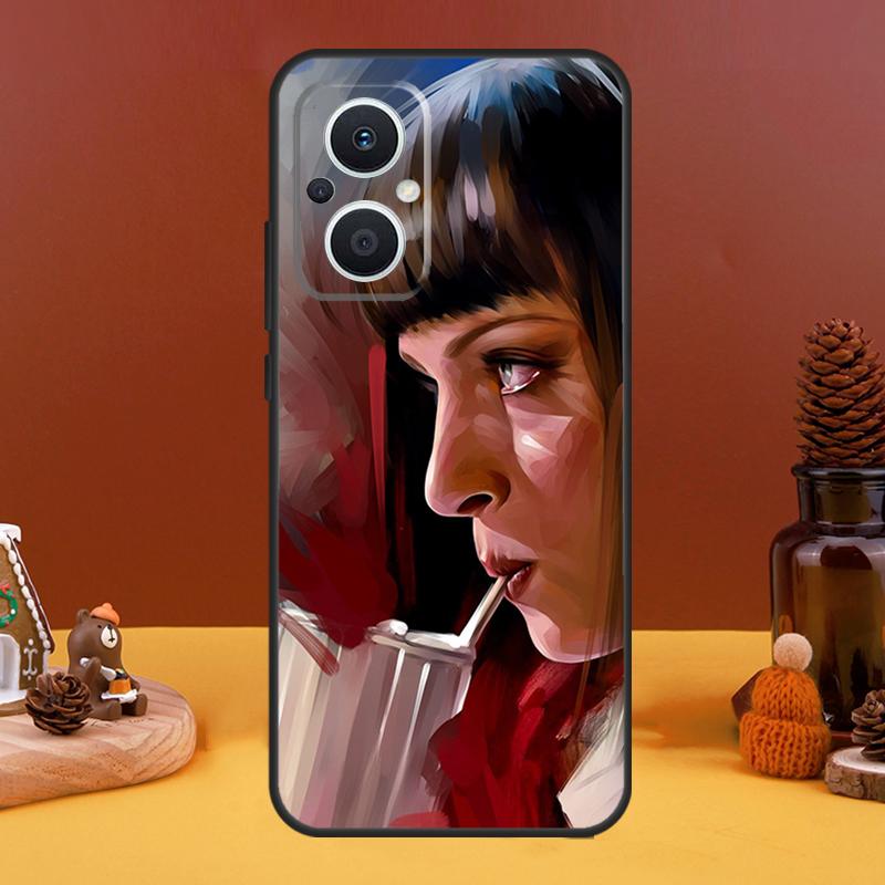 Mia Pulp Fiction Case For OPPO Reno 8T 4Z 5Z 10 Pro 11 F 4 5 6 7 8 Lite OPPO Find X5 X6 Pro X2 X3 Lite Cover