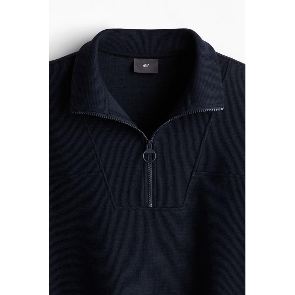Толстовка HM Loose Fit Zip DetailHirt Dark Blue