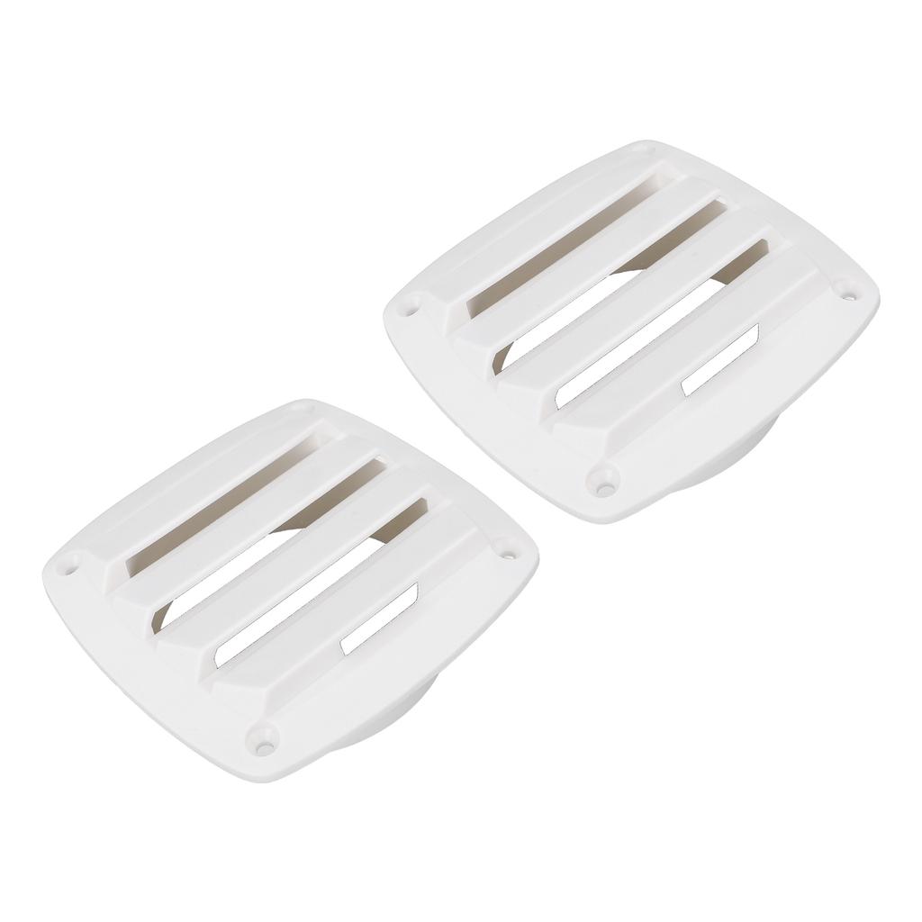 2PCS Boat Louvered Vents 5 Inch Nylon Marine Air Vent Grille Ventilation Louver Cover for Yacht RV Caravans Home