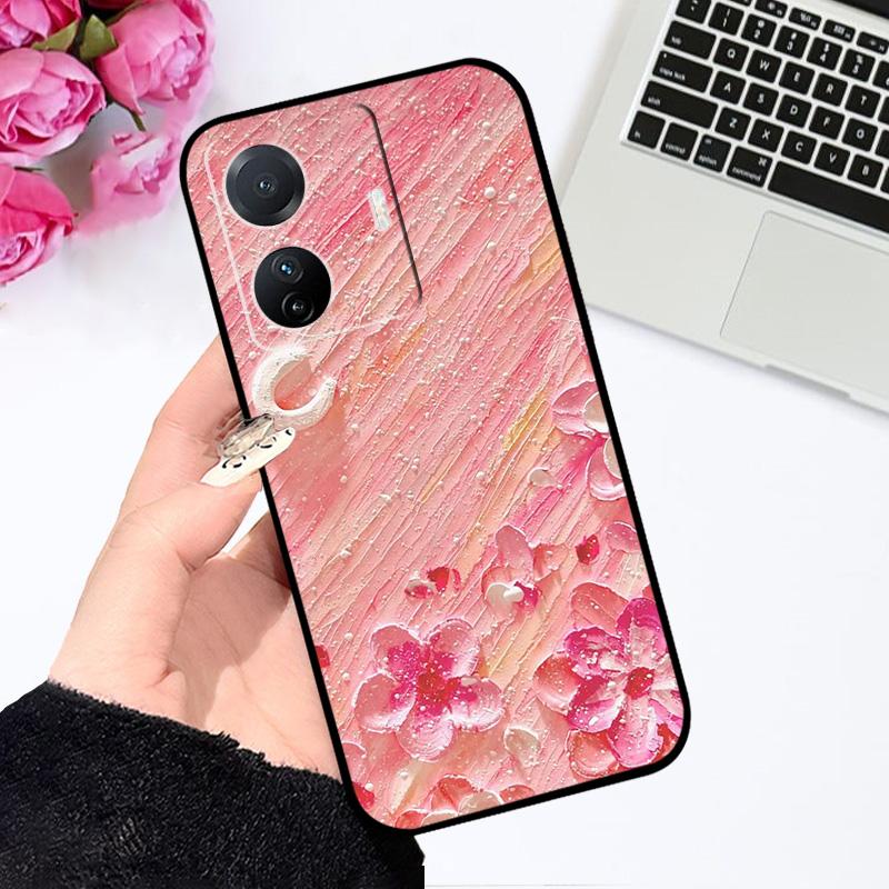 Чехол для iQOO Z6 Pro 5G Z6 Милый Мультяшный Силиконовый Мягкий ТПУ Чехол для Телефона Для Vivo iQOO Z6 Lite Z6x Ударопрочный Бампер Fundas