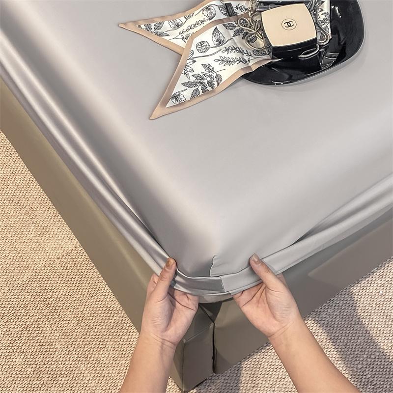 Набор из 3 шт., 100% бамбуковый чехол для матраса, наматрасник, простыня с резинкой, простыня, 1000 нитей, размер Queen King Size