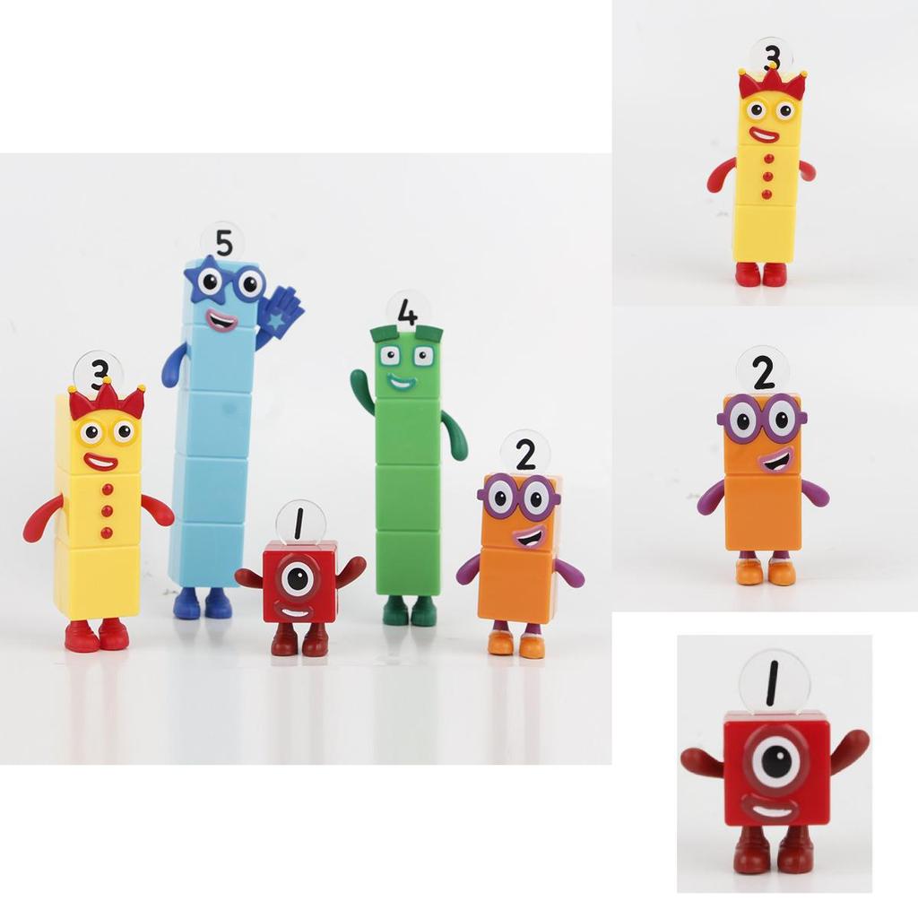 Numberblocks Красочные Строительные Блоки Милые Трансформируемые Фигурки Для Детских Игр
