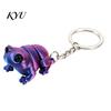 Animal Shaped Key Chains 3D Printed Articulated Frog Keychain, Pendant Backpack Accessory, Keychain Bag Charm with Ring, Gift for Fog Lovers