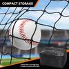 Portable Batting Cage Net 10x10x35 FT/12x12x55 FT Sports Netting Barrier Net Only No Frame Included for Backyard
