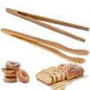 Bread Cheese Bamboo Clamp Cooking Reusable Food Tongs Gripper Toast Clip Tea Tweezer