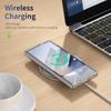 Простой прозрачный чехол для телефона с откидной подставкой для Samsung Galaxy Z Fold 7 6 5 4 3 Защитная пленка Ударопрочный защитный чехол