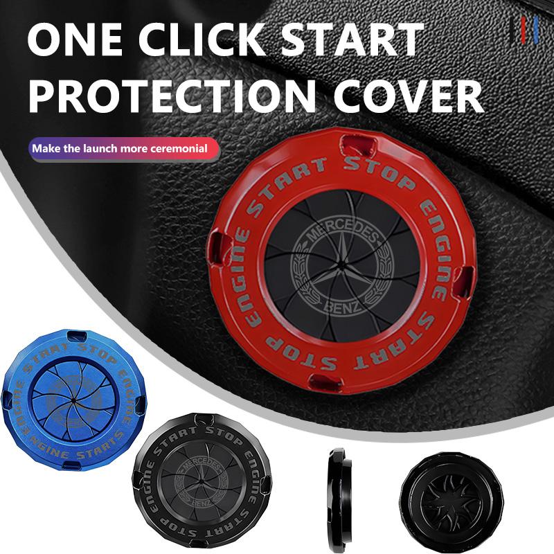 Push Start Button Cover Start Stop Protective Push Button Cover Auto Accessories For Benz AMG W213 W124 W108 W126 Exclusive W204 PH8