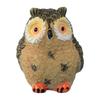 Mini Owl Statue Resin Hand Painted Owl Ornament Miniature Animal Figurine