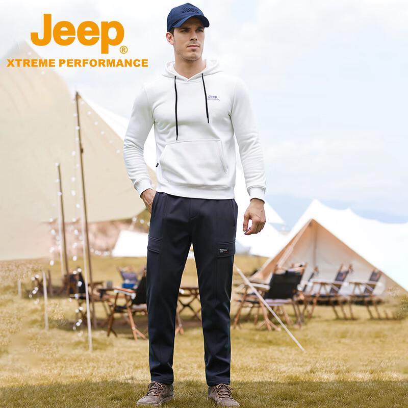 Jeep Мужская повседневная теплая плюшевая футболка с длинным рукавом