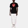 Футболка Comme Des Garcons Play с красным сердцем AX-T112-051-1