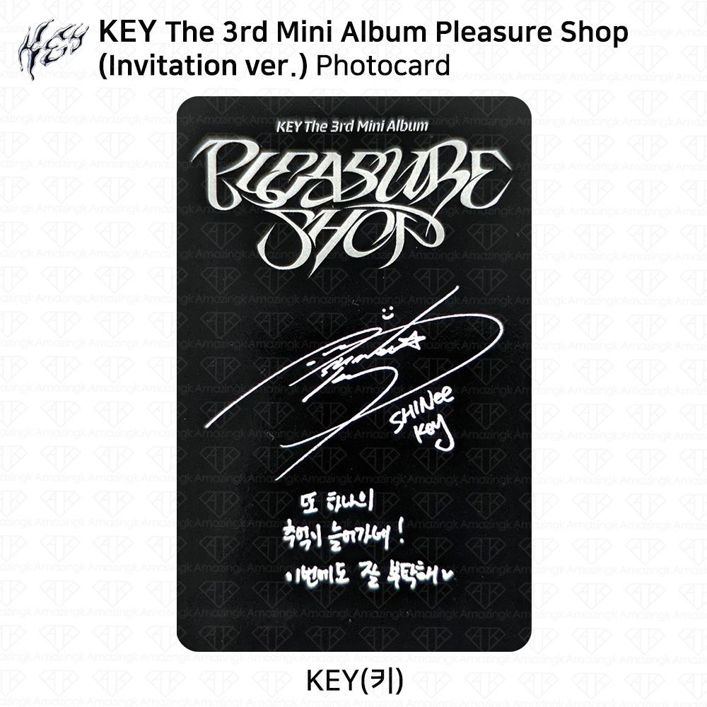 SHINee KEY 3-й мини-альбом Pleasure Shop Официальная фотокарточка SMini Glass Package