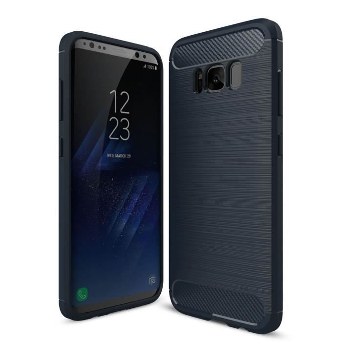 Protective Case - Samsung - Galaxy S8 - Silicone TPU - Anti-scratch - Navy Blue