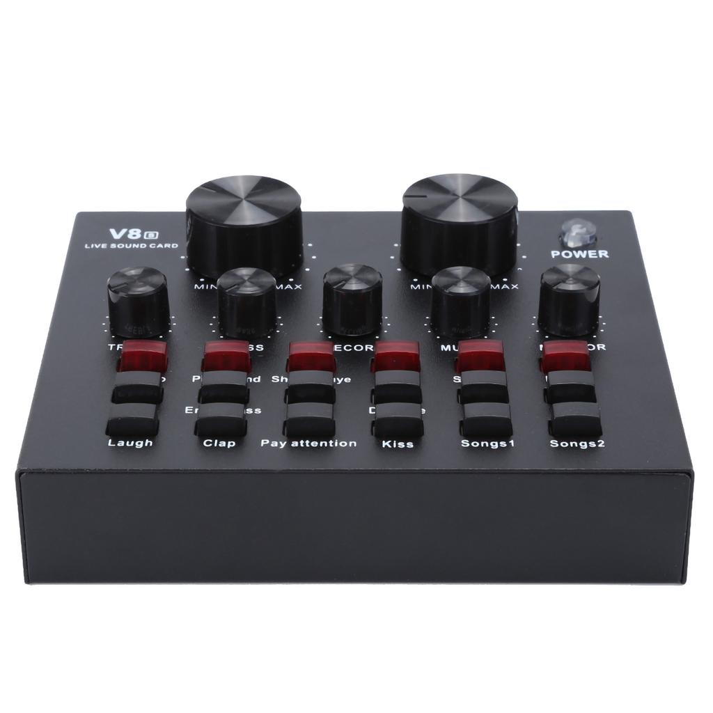 V8 Live Broadcast Sound Card Мобильный телефон USB Host Многофункциональный компьютер Караоке