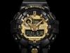 Casio Мужские кварцевые часы GA-710GB-1A с аналоговым циферблатом, водонепроницаемостью 200 м, ударопрочностью, из смолы