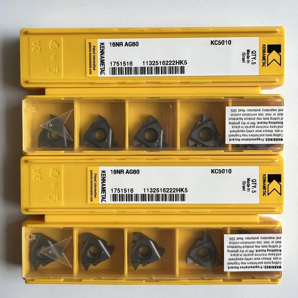 KENNAMETEL / 16NRAG60 KC5010 / Original Carbide Blade 10 Pcs