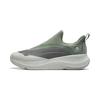 New LiNing SOFT GO Anti Slip Wear Resistant Low Top Casual Shoes Men's Gray Green AGLU099-2