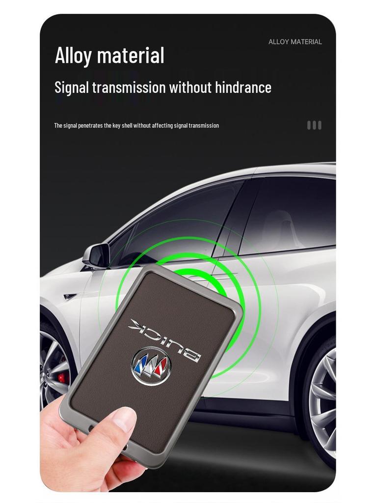 Чехол для ключей Buick E5 LaCrosse E423 - Мужской металлический держатель для NFC-карт