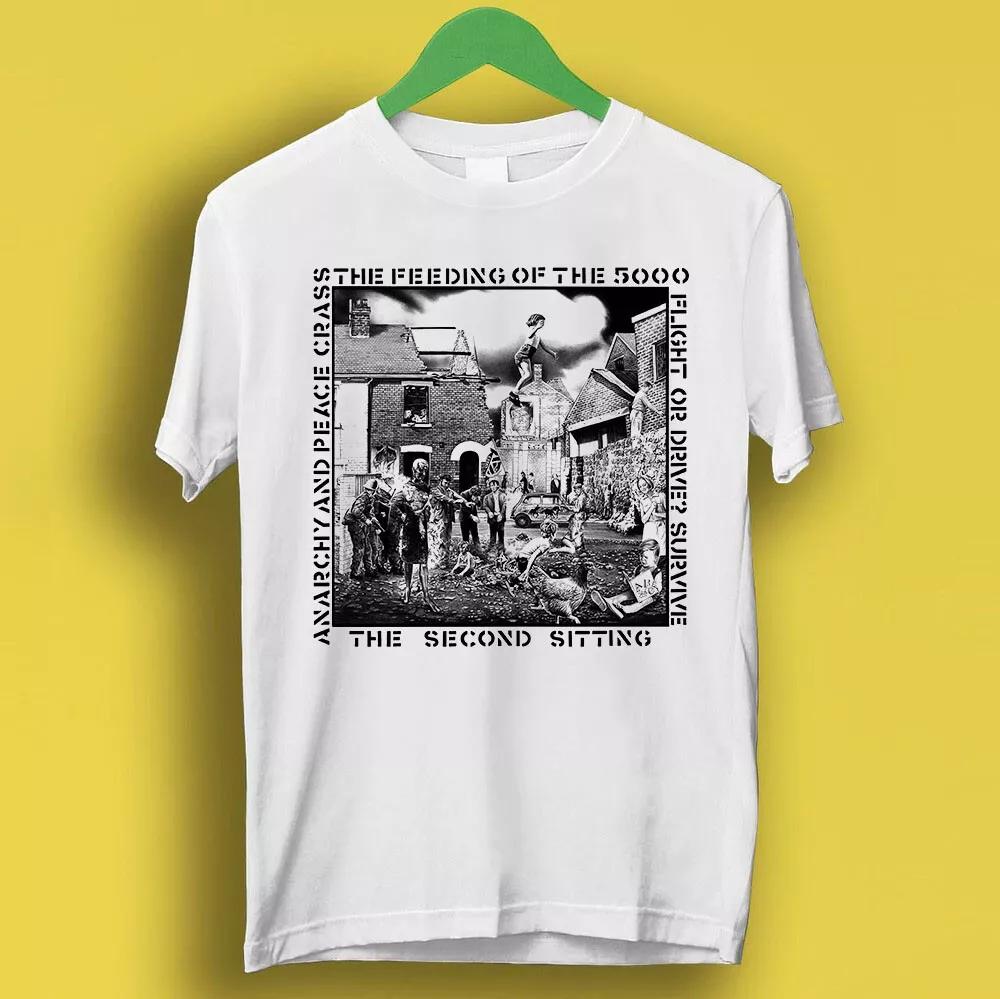 Crass The Feeding Of The 5000 Панк-рок Ретро Крутая Подарочная Футболка P1461