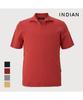 INDIAN Open Neck Polo Collar Short Sleeve T-Shirt_Miubsym2371