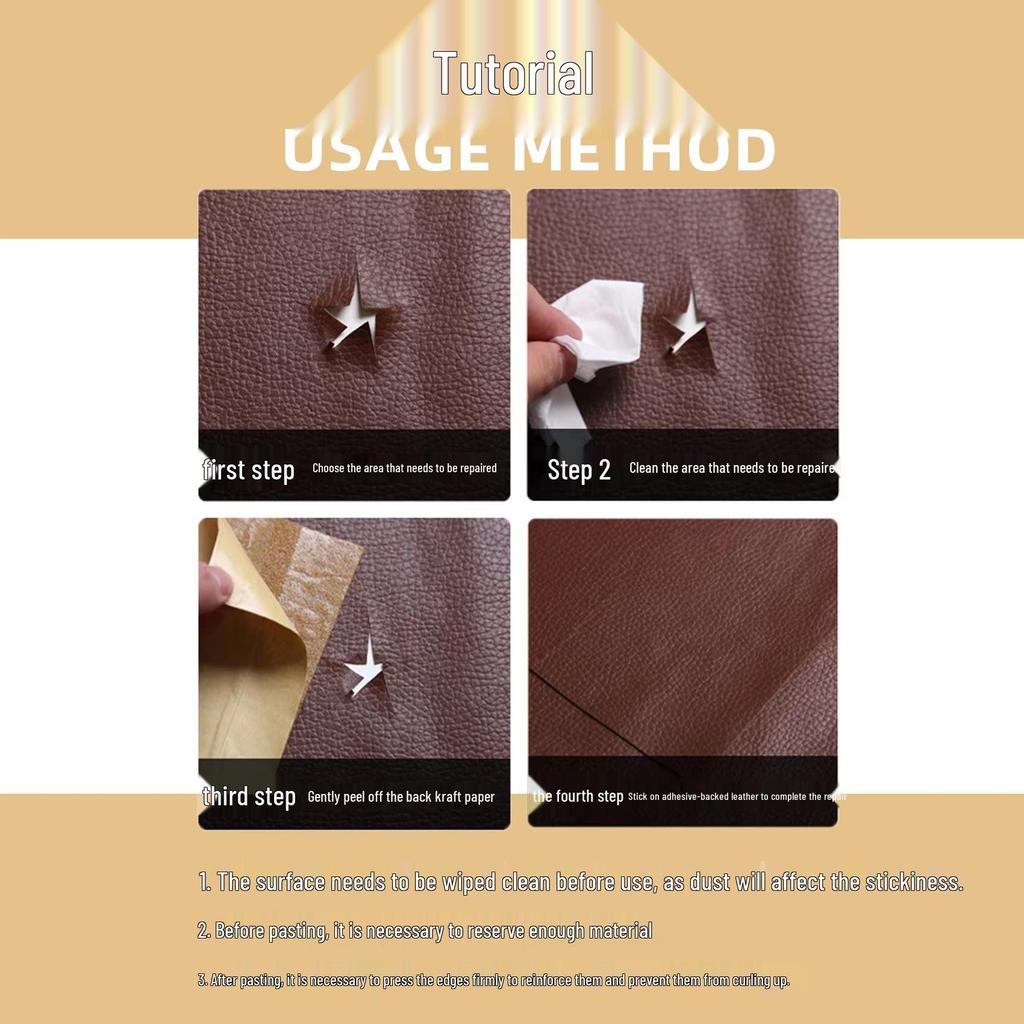 Кожаный диван и кровать Ремонтная заплата: Самоклеящийся, Универсальный для реставрации обивки.