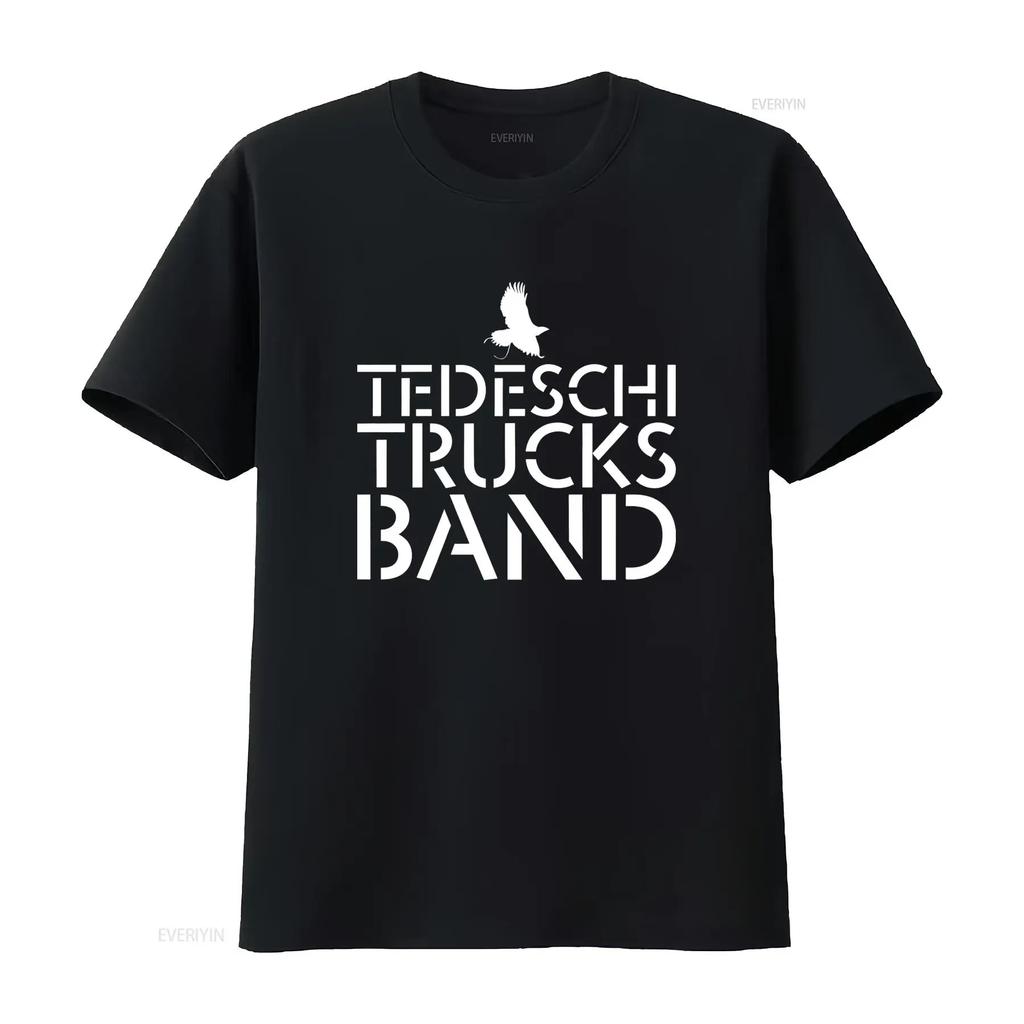Футболка Tedeschi Trucks Band Все размеры S 5XL Идеальный винтажный стиранный топ для повседневной носки Повседневная мужская дизайнерская одежда