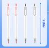 Hobby GP2830 Silent Gel Pen, 0.5 Bullet Tip, Black/Red