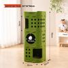 Meow Lisi 3-Layer Green Cat Tree Condo & Scratcher