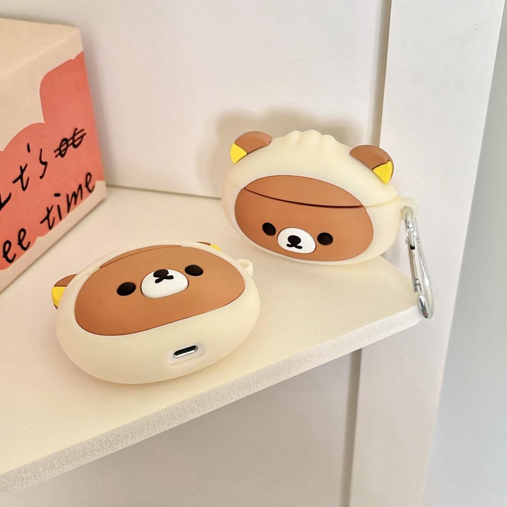 Милые мультяшные силиконовые чехлы для Apple Airpods 4 3 2 1 Противоударный чехол для гарнитуры Airpods Pro 2 Мягкий защитный чехол для наушников