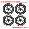 White MILFHUNTERS Tire Letter Stickers Universal Rubber Tire Decals Funny Wheel Sidewall Letters Car Styling Accessories