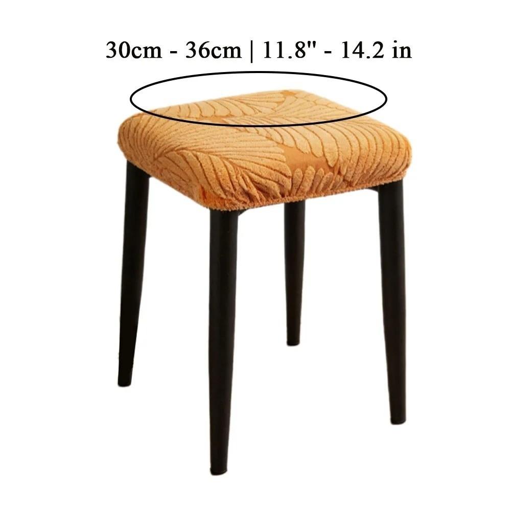 1Pc Washable Chair Seat Cover Elastic Square Stool Case New Seat Cushion Covers  Dining Chair