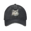 Смешная кепка с мемом про кота Классическая потертая стираная Y2K Кепка-snapback с котенком Унисекс Для тренировок на открытом воздухе Регулируемые кепки Кепка