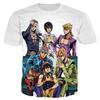 JoJo's Bizarre Adventure Anime T-Shirts Men Women Cartoon 3D Print T Shirt Fashion Harajuku Kids Round Neck Tees Tops Clothing