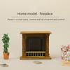 Mini Furniture Toy Dollhouse Accessories Wooden Creative Home Simulation Fireplace Model Miniature Scene Decoration