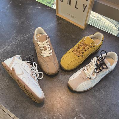 Женские туфли из натуральной кожи Forrest Gump, весна 2025, новая коллекция, женские ретро спортивные туфли, женские повседневные универсальные папины кроссовки, женские плоские туфли