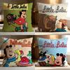 Горячая Наволочка для Подушки-Подушки Little Lulu Мягкая Стирающаяся Наволочка для Подушки Многоцелевая для Дивана Кровати Путешествий Офиса