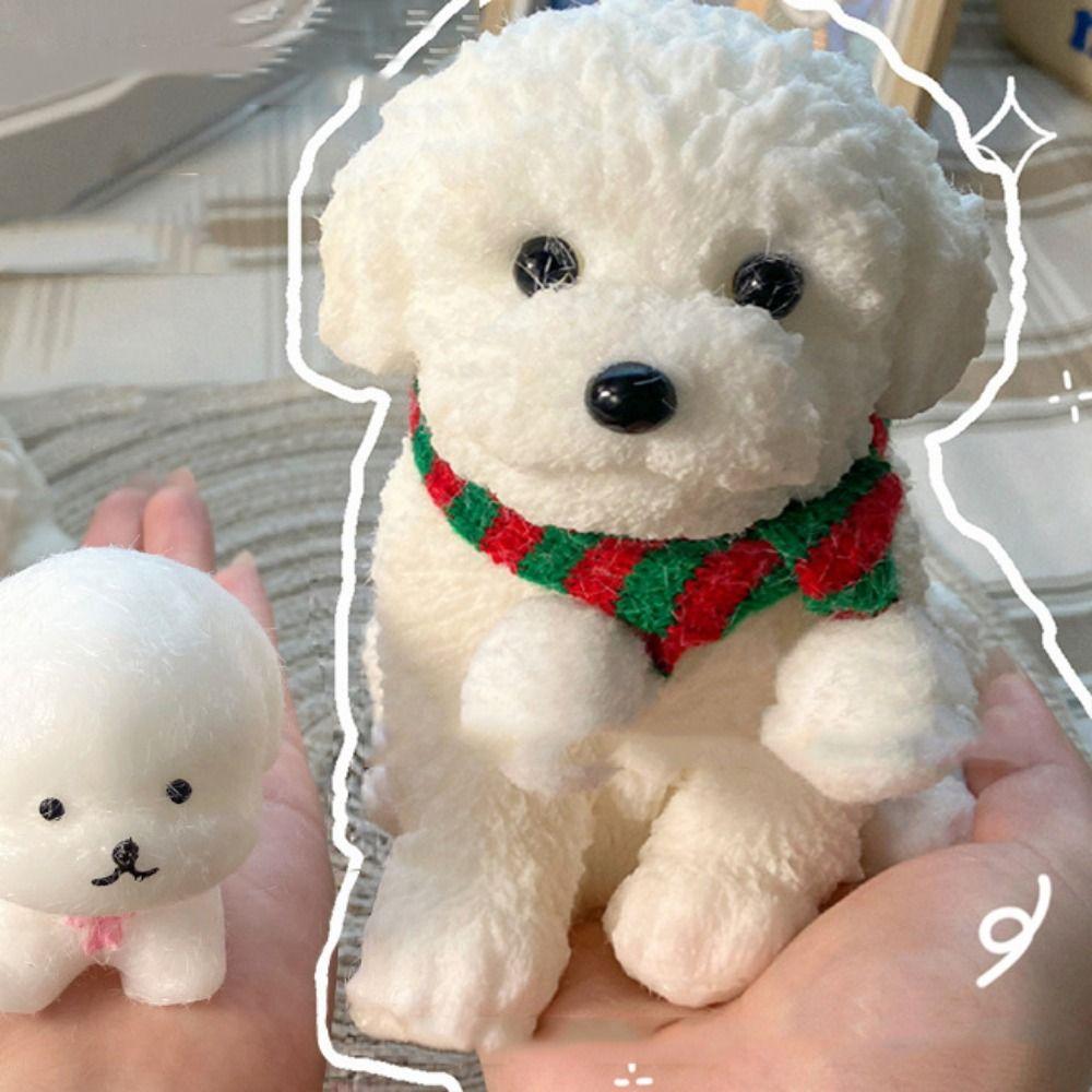 Мультяшная имитация собаки, игрушки для сжимания, животное, собака, фиджет-игрушка, забавная большая кукла-собака, игрушка для сжимания для детей