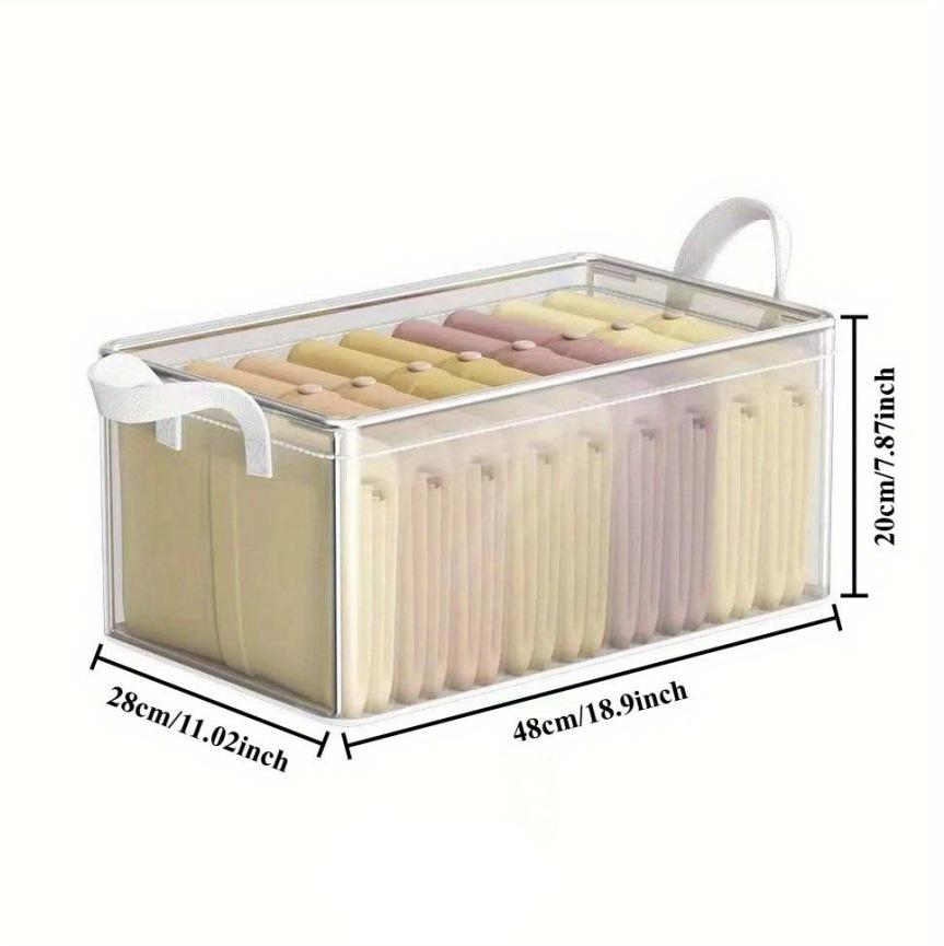 Foldable Clothes Storage Box with Steel Frame Used In Wardrobe for Clothes and Pants Storage and Organization Shelf Baskets