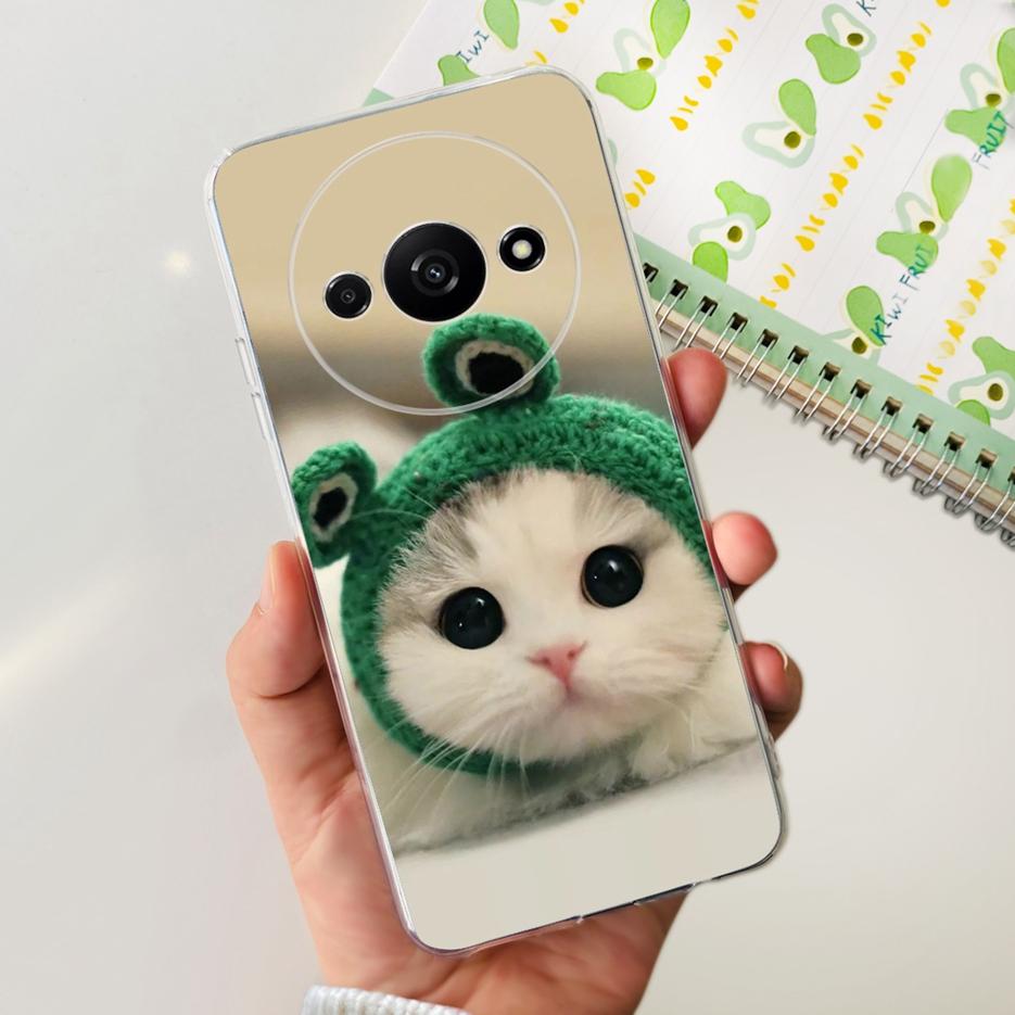 Чехол для Xiaomi Redmi A3 Стильный painted чехол 6,71'' Прозрачный силиконовый Мягкий ТПУ чехол для телефона Для Xiaomi Redmi A3 RedmiA3 Fundas Capa