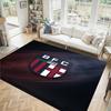Bologna FC Design Crystal Velvet Carpet Cozy Non?Slip Printed Rug For Bedroom Living Room Entrance