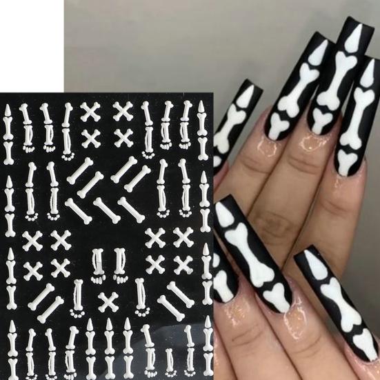 1 Sheet Nail Wing 5D Eye Halloween Dark Devil's Stickers Sky Safe Stunning Nail