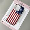 Чехол для телефона с флагом США для iPhone 11 12 13 Pro Чехол 14 15 Plus 16 17 Pro Max 17Air Чехол Силиконовый Мягкий Прозрачный Ударопрочный Чехол