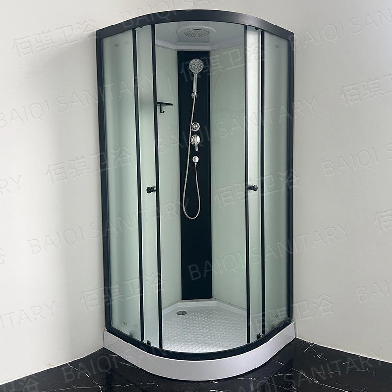 Fan-Shaped Curved Shower Room for Home, Hotel, or B&B