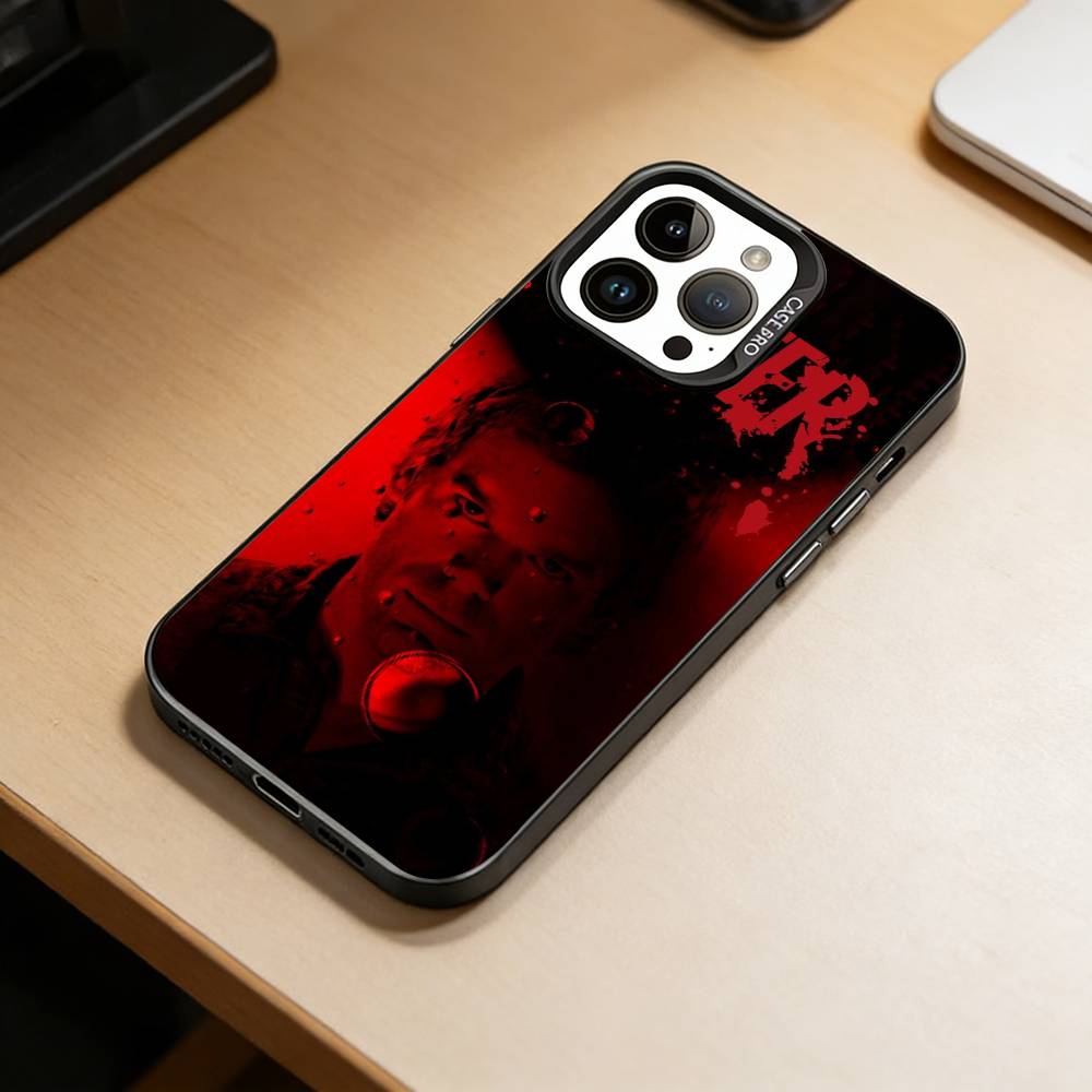 Чехол для телефона с изображением антигероя Декстера Моргана для iPhone 17,16,15,14,13,12,11 Plus,Pro Max,XS, Цветной серебристый чехол Funda Cover