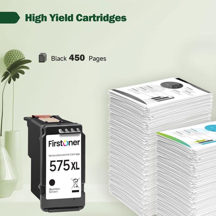 PG-575XL Картриджи для печати, PG-575X Черный картридж для печати Замена для Canon 575 Совместимые картриджи для Canon PIXMA