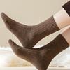 1/5 Pairs Fleece Medium Tube Tights Warm Polycotton Snow Socks Soft Sleeping Socks