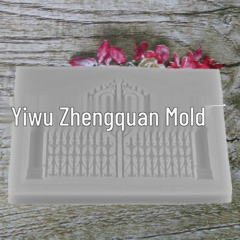 Сделай сам Ретро Забор и Ворота Силиконовая Форма для Торта и Шоколада