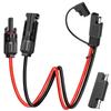 Extractme Solar Panel Connector Cable 10AWG SAE Connector For RV DC Power Battery Charger With SAE Polarity Reverse Adapter