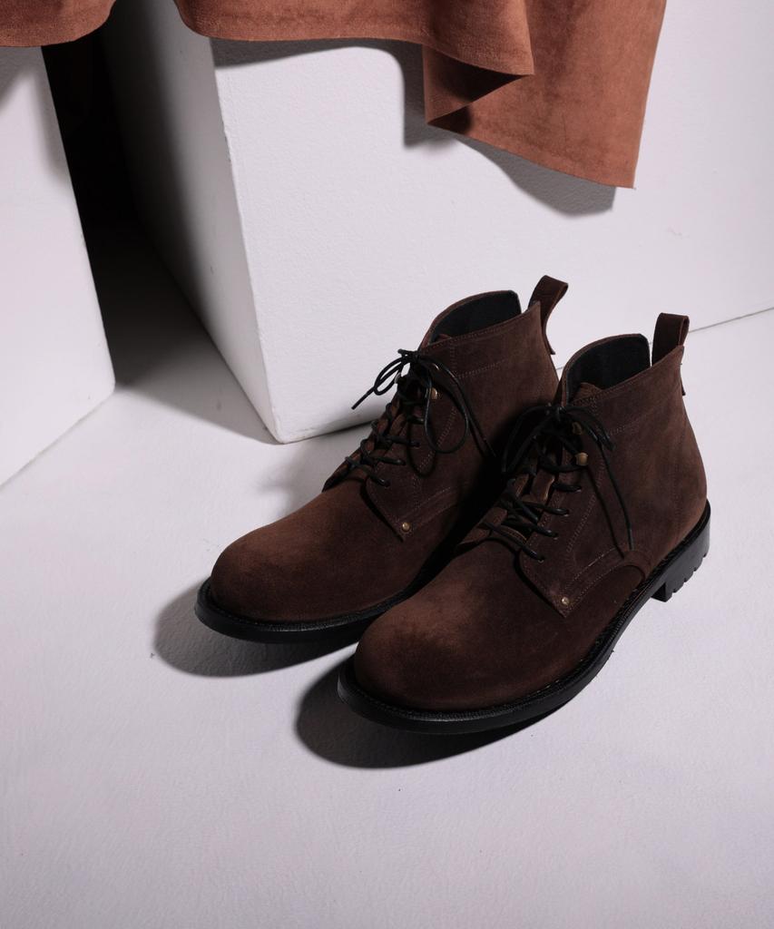 Brenowelt 813 Winter Oil Dark Brown Suede 4-Inch Workcar [Waterproof]