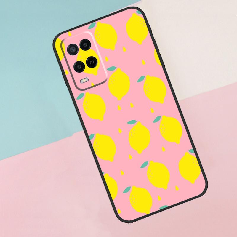 Летний Фруктовый Лимон Для Oppo A74 A94 A54 A80 A78 A98 A40 A60 A18 A38 A58 A15 A17 A77 A57S A16 A76 A96 Чехол для Телефона