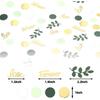 Greenery Wedding Table Confetti,Bridal Shower Decorations,Sage Green Love Confetti for Engagement Table Decorations